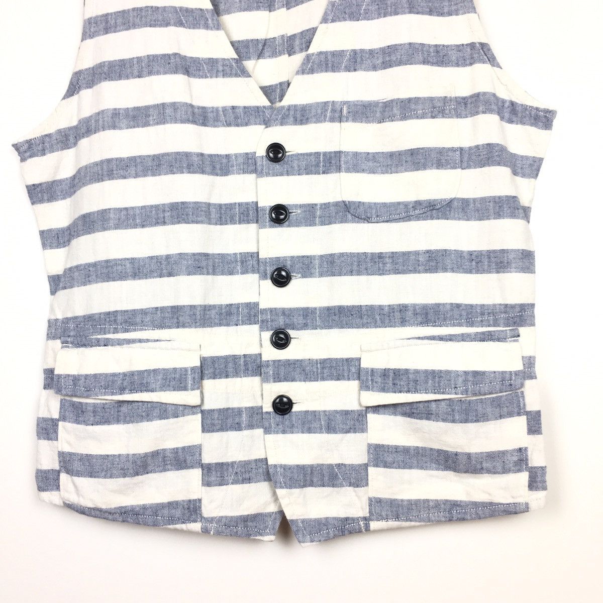 SHIPS SHIPS Japan Striped Vest Jacket Size US L / EU 52-54 / 3 - 3 Thumbnail