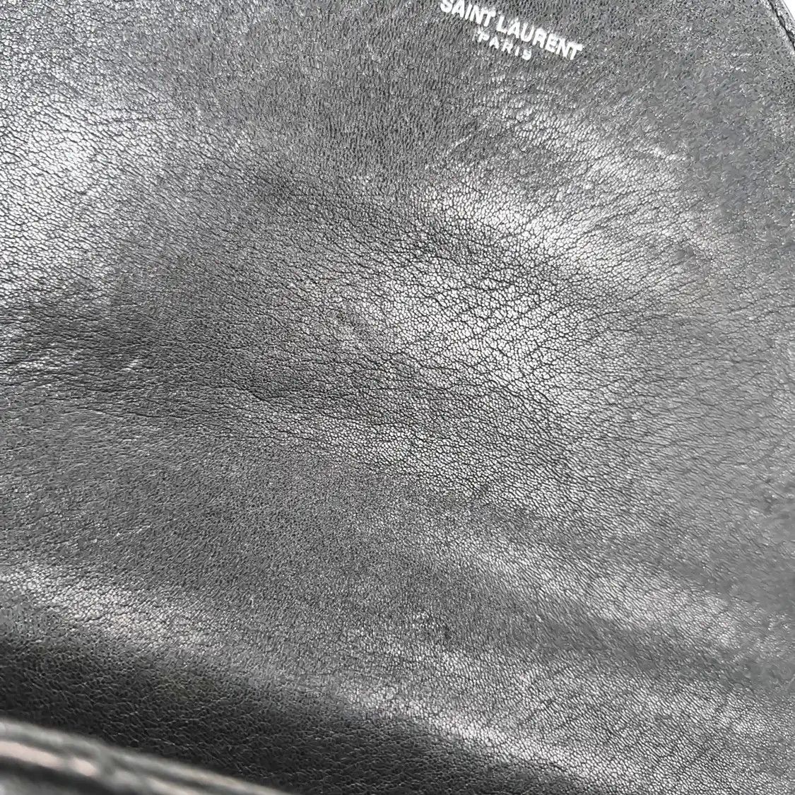 Saint Laurent Paris Saint Laurent Paris YSL COLLEGE Medium black sheepskin quilted envelope clutch s Size ONE SIZE - 10 Thumbnail