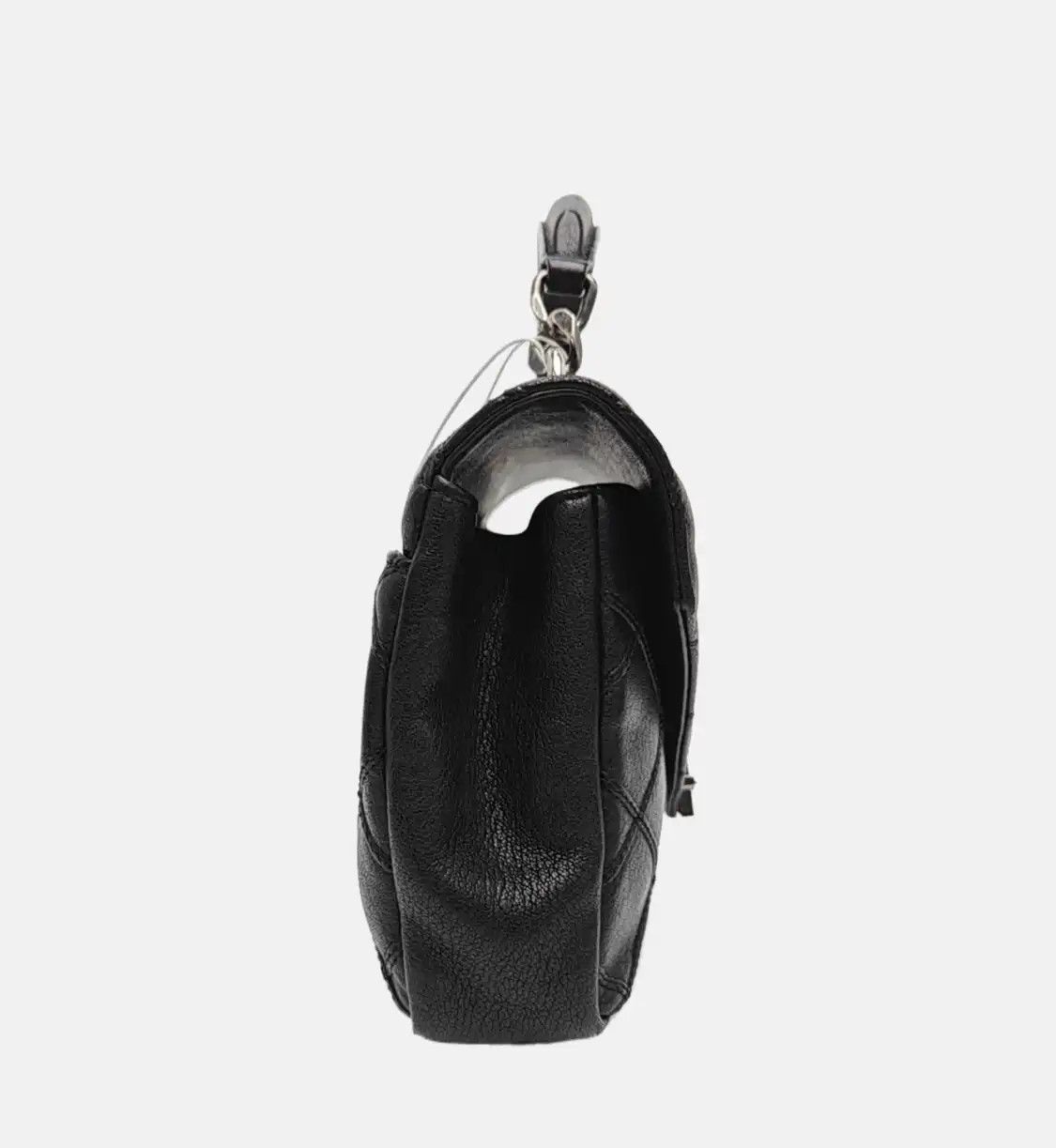 Saint Laurent Paris Saint Laurent Paris YSL COLLEGE Medium black sheepskin quilted envelope clutch s Size ONE SIZE - 4 Thumbnail