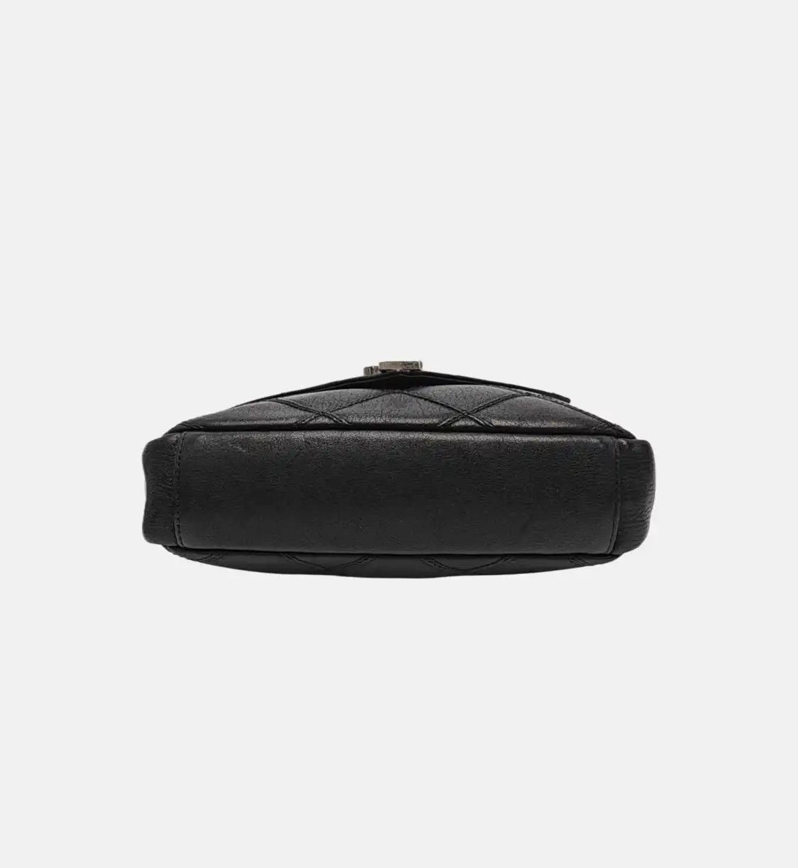 Saint Laurent Paris Saint Laurent Paris YSL COLLEGE Medium black sheepskin quilted envelope clutch s Size ONE SIZE - 6 Thumbnail
