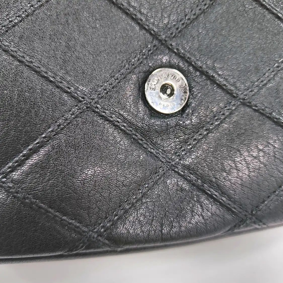 Saint Laurent Paris Saint Laurent Paris YSL COLLEGE Medium black sheepskin quilted envelope clutch s Size ONE SIZE - 9 Thumbnail