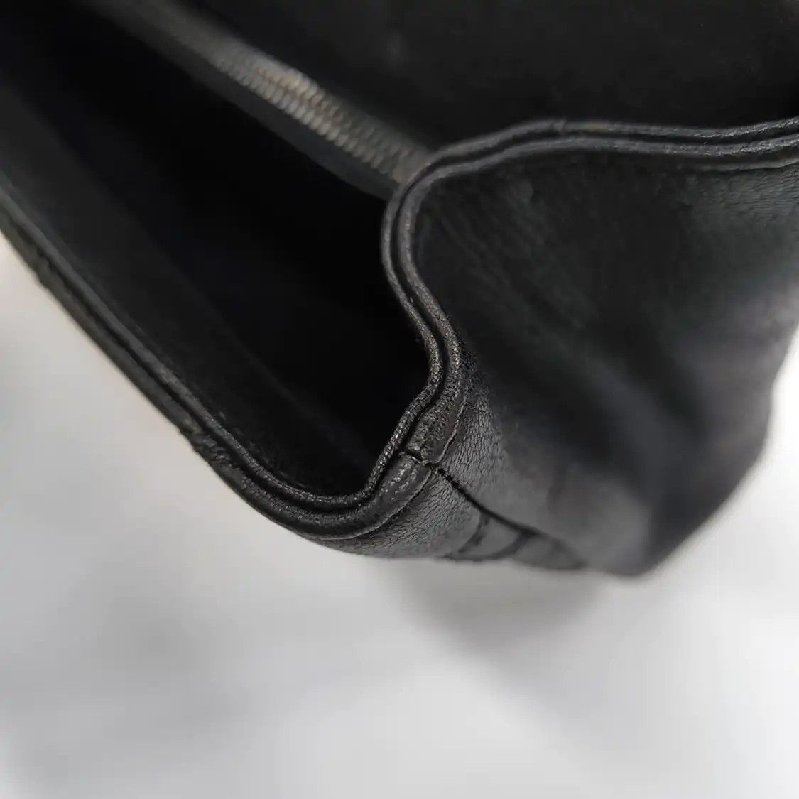 Saint Laurent Paris Saint Laurent Paris YSL COLLEGE Medium black sheepskin quilted envelope clutch s Size ONE SIZE - 17 Thumbnail