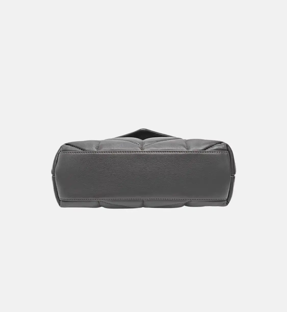 Saint Laurent Paris Saint Laurent Paris YSL PUFFER grey sheepskin quilted Venvelope clutch shoulder Size ONE SIZE - 6 Thumbnail