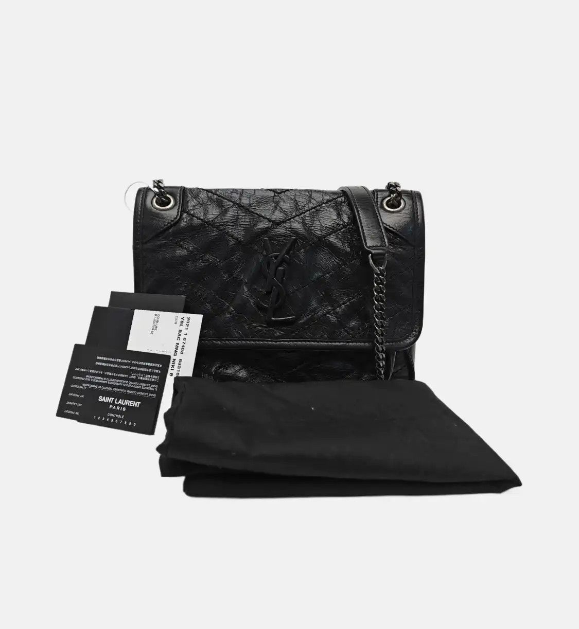Saint Laurent Paris Saint Laurent Paris YSL NIKI Small black cowhide leather quilted Vshoulder bag c Size ONE SIZE - 8 Thumbnail