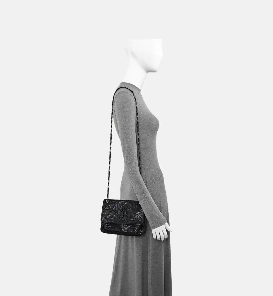 Saint Laurent Paris Saint Laurent Paris YSL NIKI Small black cowhide leather quilted Vshoulder bag c Size ONE SIZE - 2 Thumbnail