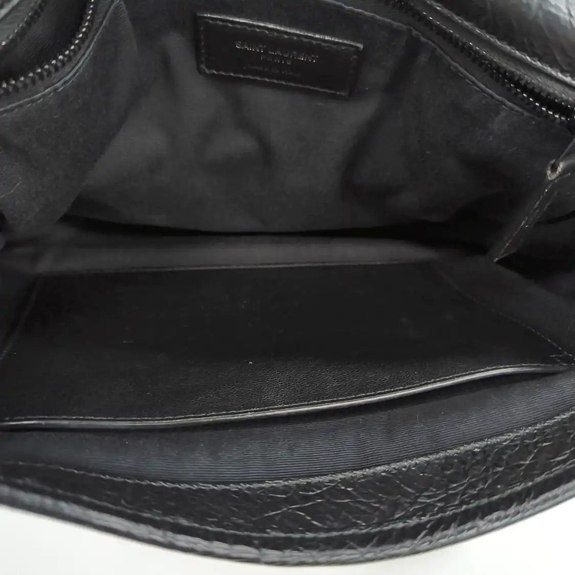 Saint Laurent Paris Saint Laurent Paris YSL NIKI Medium black cowhide leather crocodile shoulder bag Size ONE SIZE - 7 Thumbnail