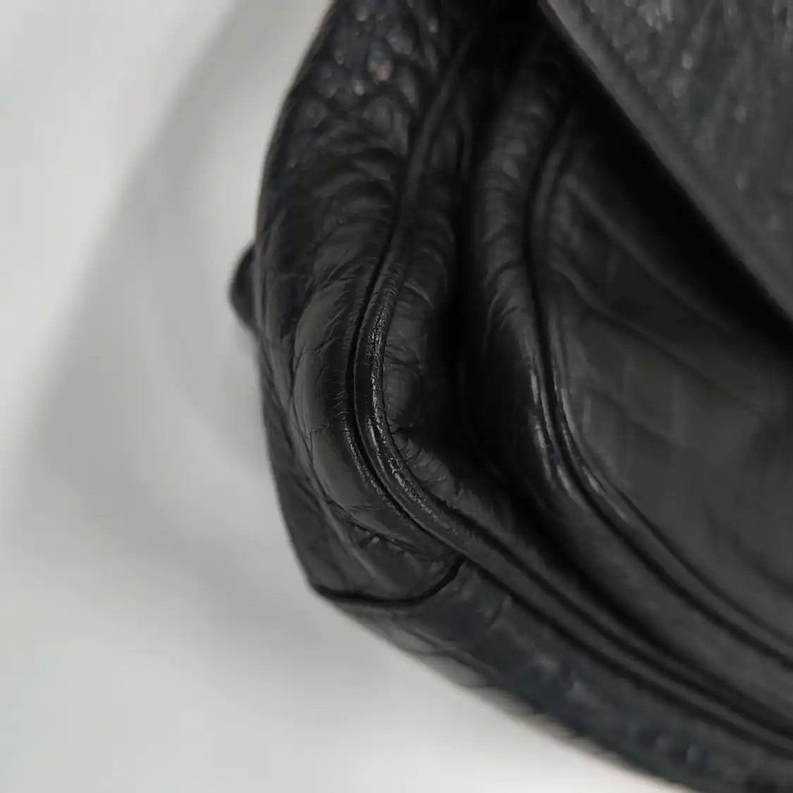 Saint Laurent Paris Saint Laurent Paris YSL NIKI Medium black cowhide leather crocodile shoulder bag Size ONE SIZE - 12 Thumbnail