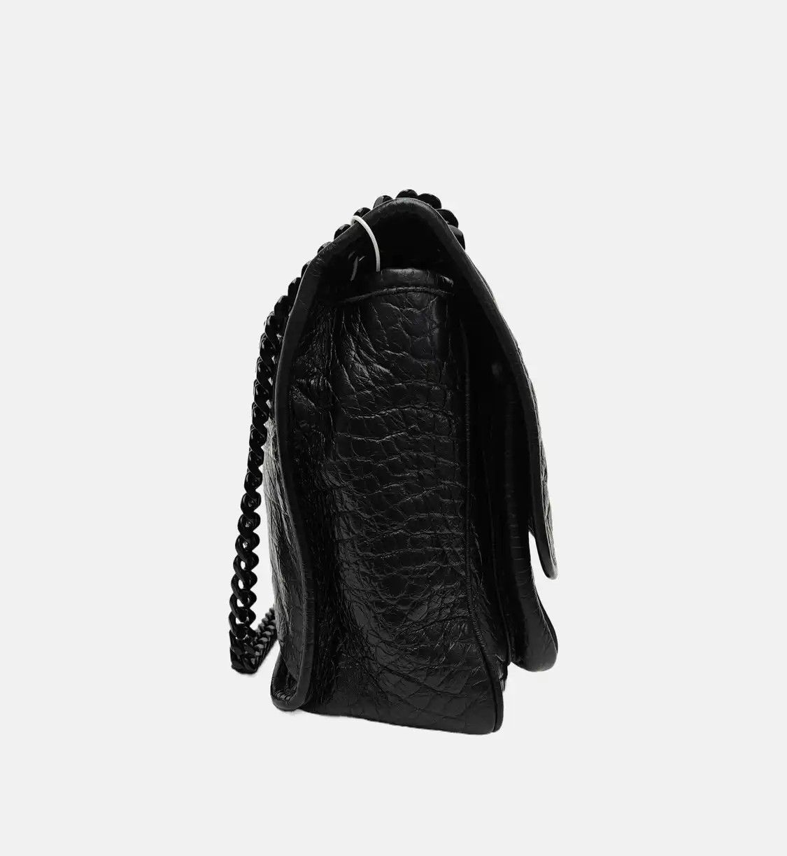 Saint Laurent Paris Saint Laurent Paris YSL NIKI Medium black cowhide leather crocodile shoulder bag Size ONE SIZE - 4 Thumbnail