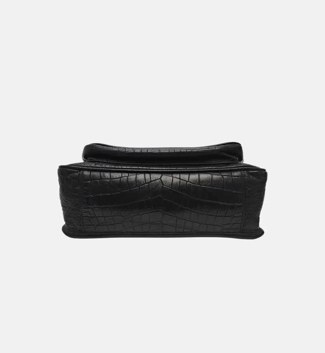 Saint Laurent Paris Saint Laurent Paris YSL NIKI Medium black cowhide leather crocodile shoulder bag Size ONE SIZE - 6 Thumbnail