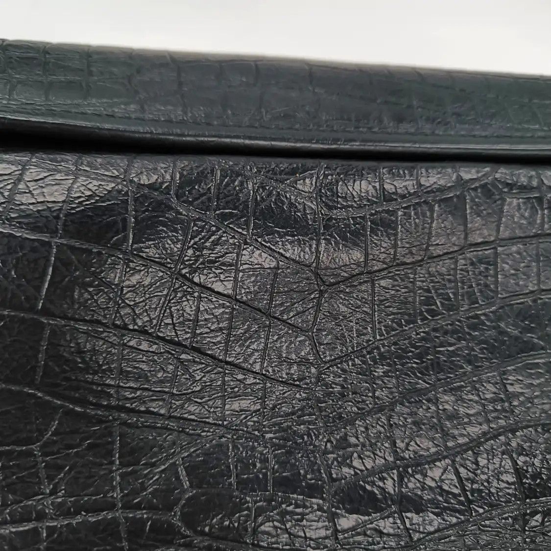 Saint Laurent Paris Saint Laurent Paris YSL NIKI Medium black cowhide leather crocodile shoulder bag Size ONE SIZE - 11 Thumbnail