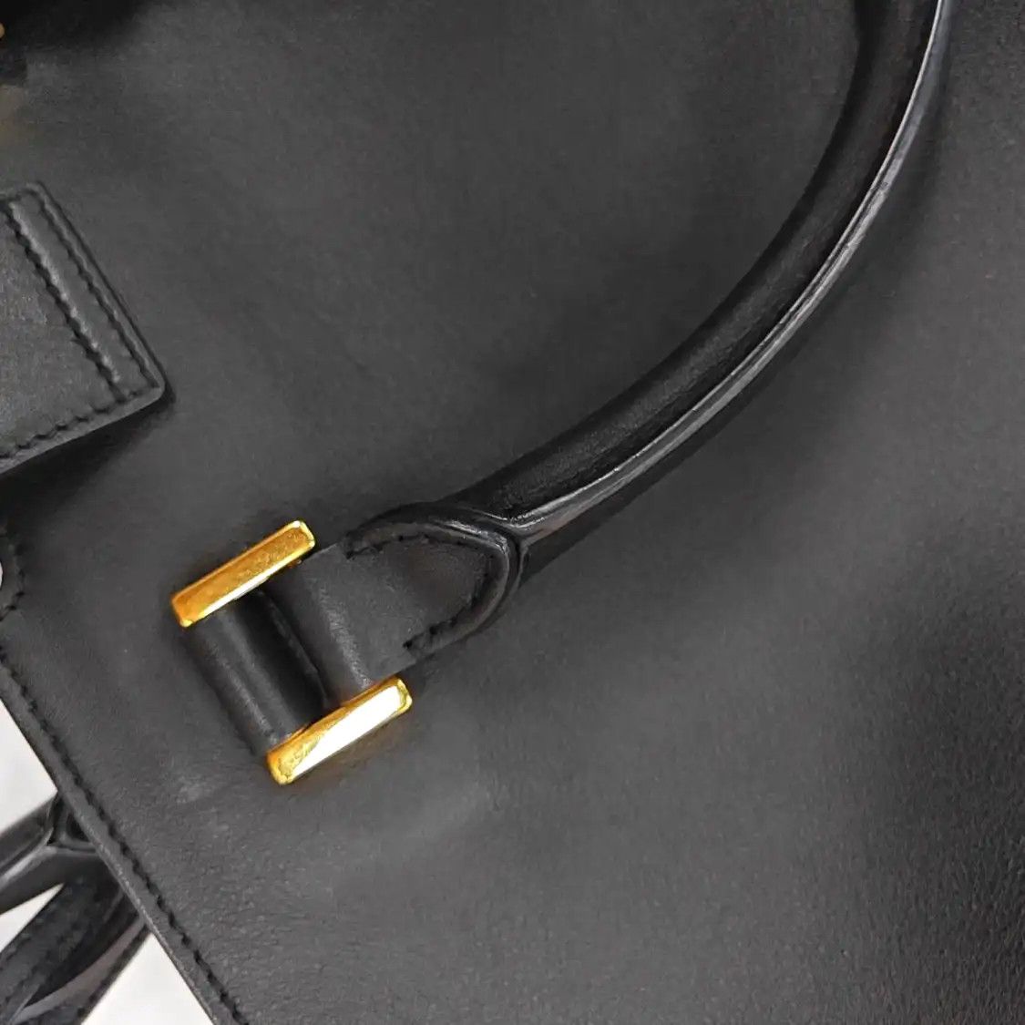 Saint Laurent Paris Saint Laurent Paris YSL tote bag black cowhide leather shoulder bag crossbody ha Size ONE SIZE - 12 Thumbnail