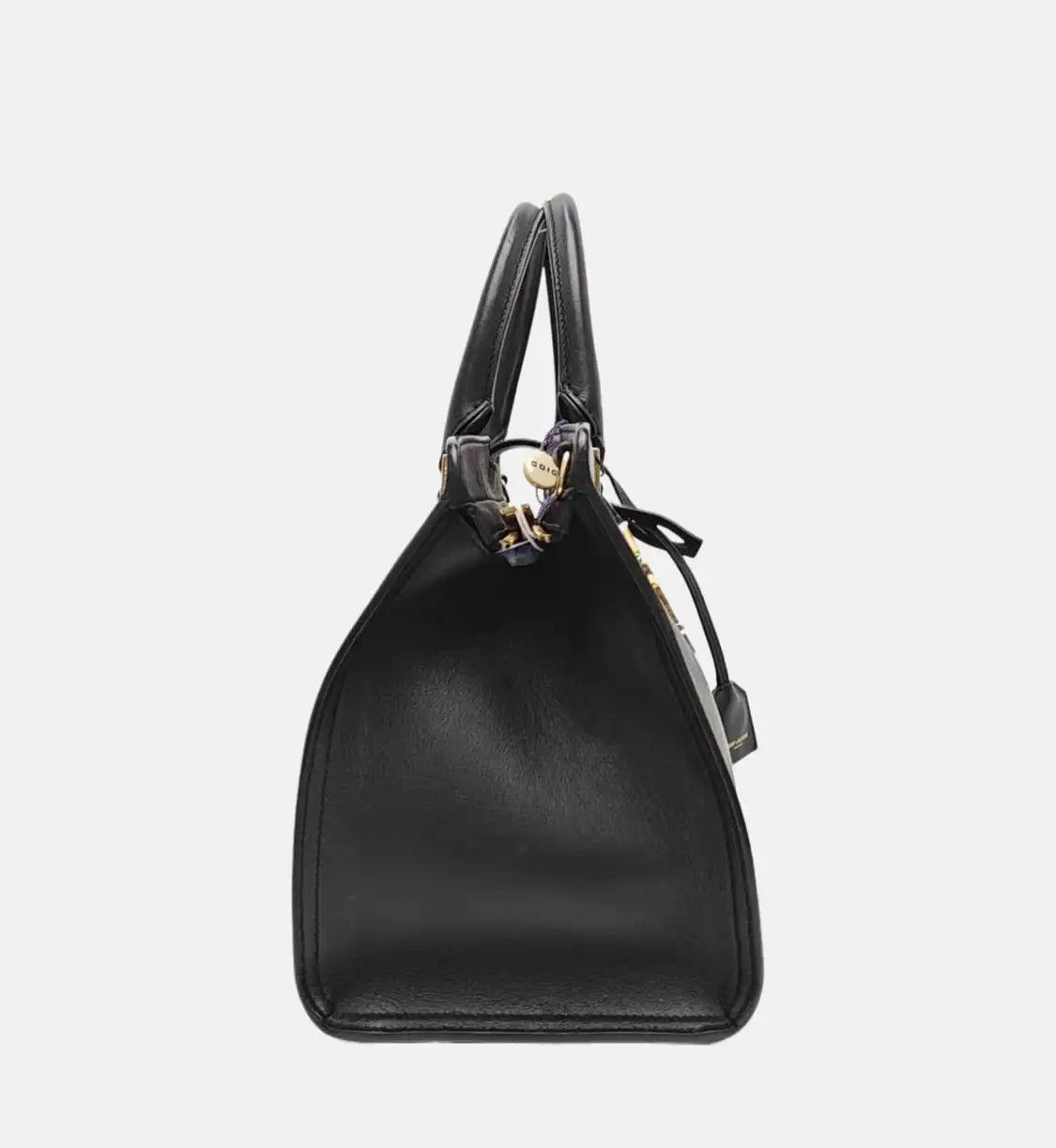 Saint Laurent Paris Saint Laurent Paris YSL tote bag black cowhide leather shoulder bag crossbody ha Size ONE SIZE - 4 Thumbnail
