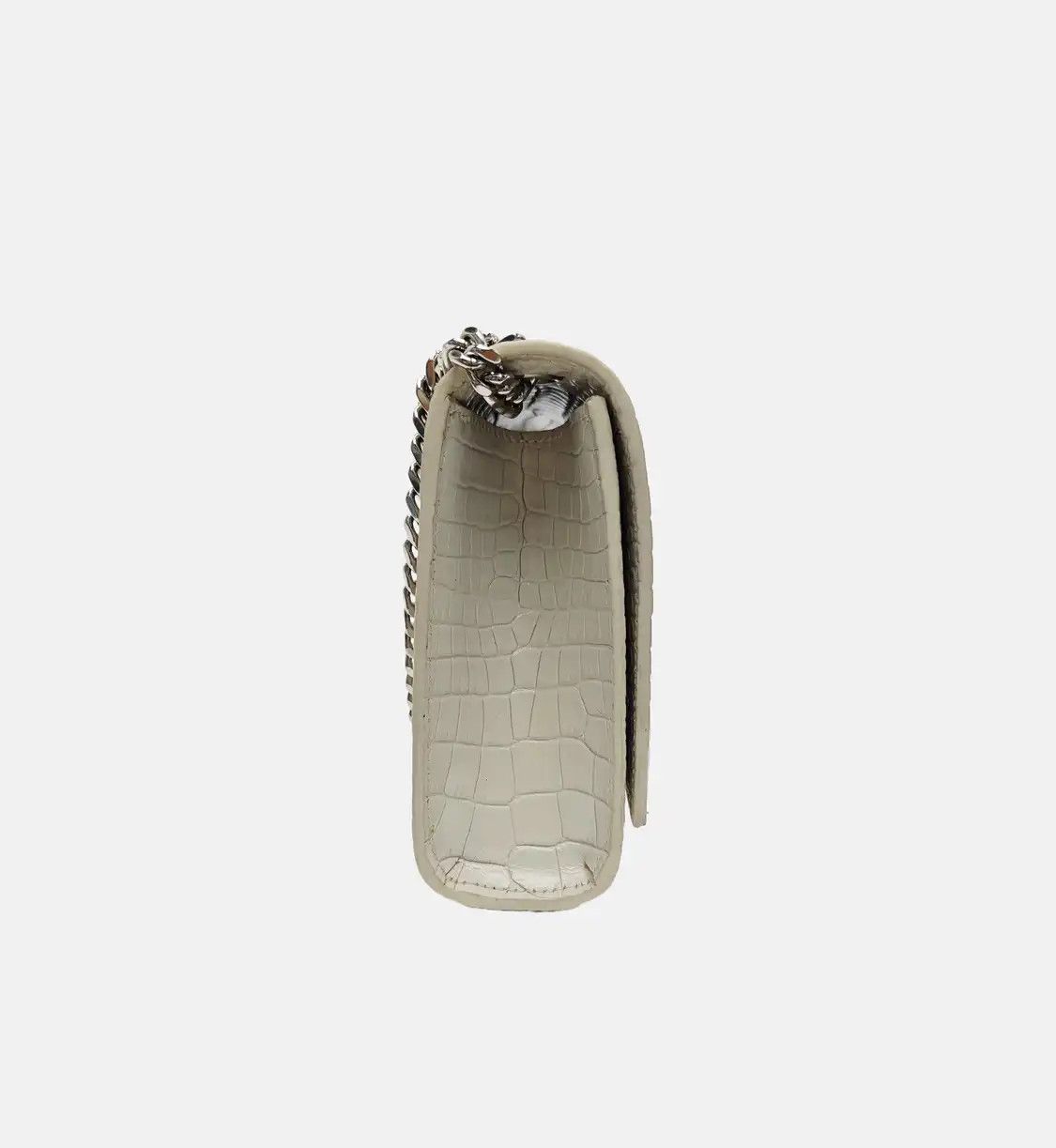 Saint Laurent Paris Saint Laurent Paris YSL KATE WOC white cowhide leather crocodile flap bag chain Size ONE SIZE - 4 Thumbnail