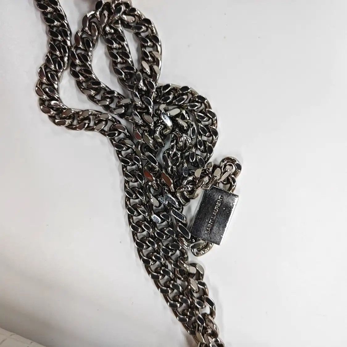 Saint Laurent Paris Saint Laurent Paris YSL KATE WOC white cowhide leather crocodile flap bag chain Size ONE SIZE - 14 Thumbnail