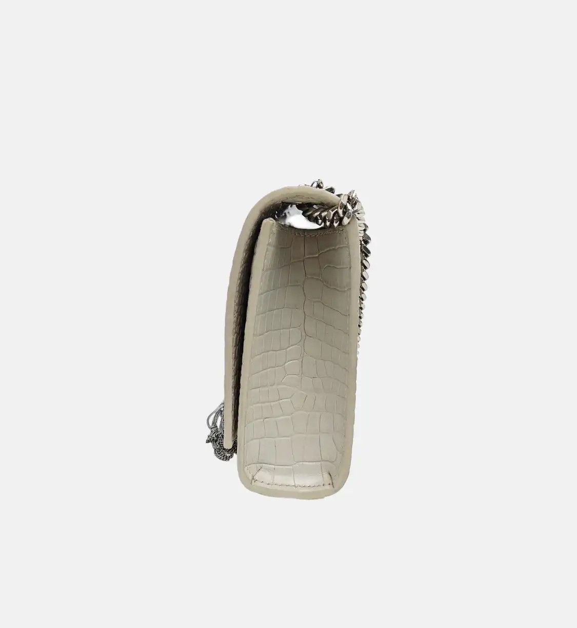 Saint Laurent Paris Saint Laurent Paris YSL KATE WOC white cowhide leather crocodile flap bag chain Size ONE SIZE - 3 Thumbnail