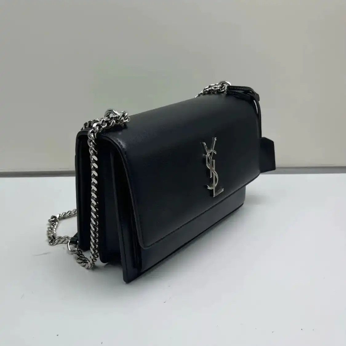 Saint Laurent Paris Saint Laurent Paris YSL SUNSET Medium black cowhide leather 日落bag shoulder bag Size ONE SIZE - 2 Thumbnail
