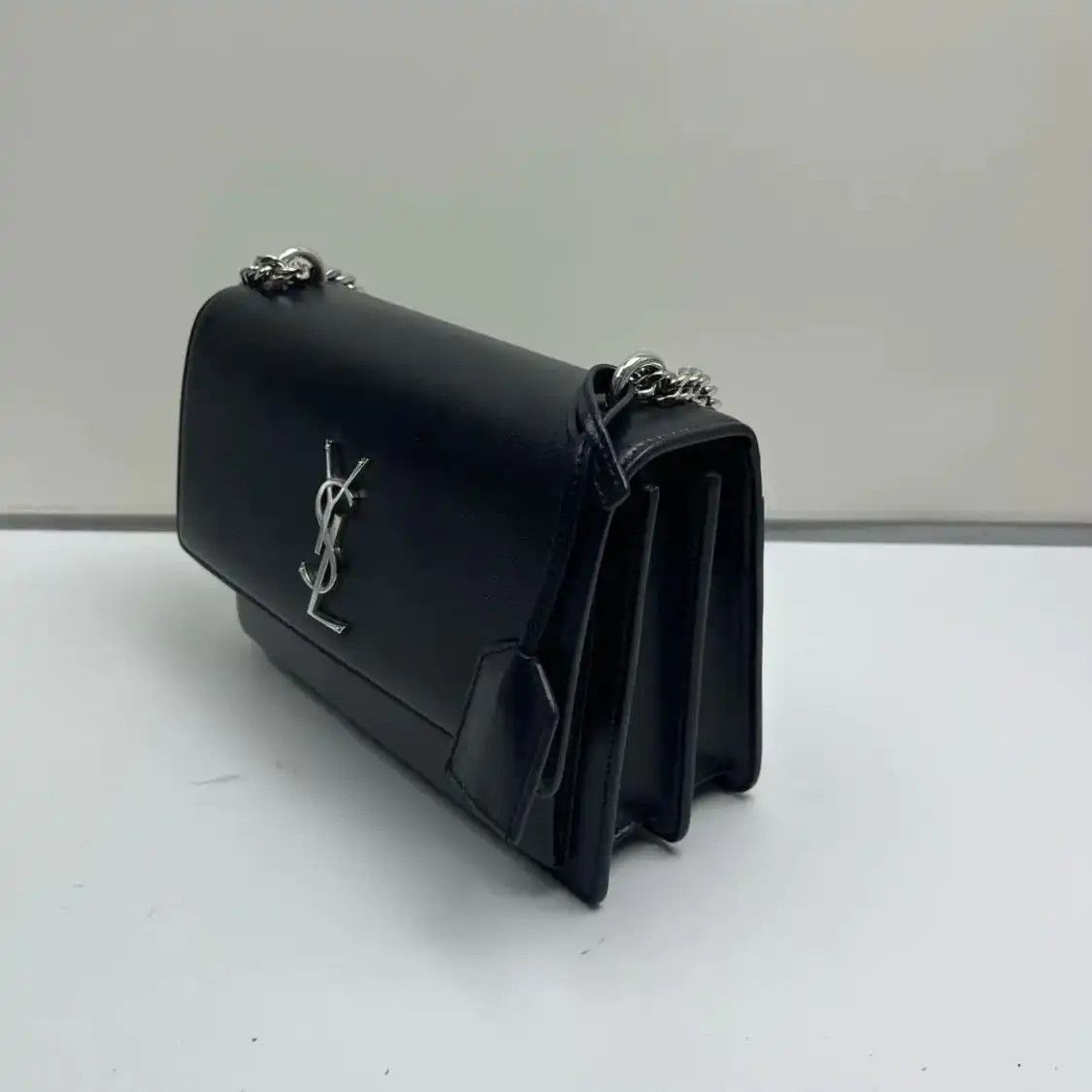 Saint Laurent Paris Saint Laurent Paris YSL SUNSET Medium black cowhide leather 日落bag shoulder bag Size ONE SIZE - 3 Thumbnail