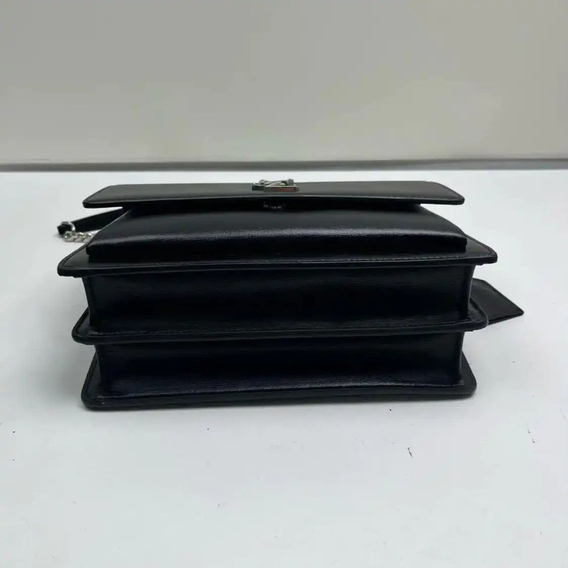 Saint Laurent Paris Saint Laurent Paris YSL SUNSET Medium black cowhide leather 日落bag shoulder bag Size ONE SIZE - 5 Thumbnail