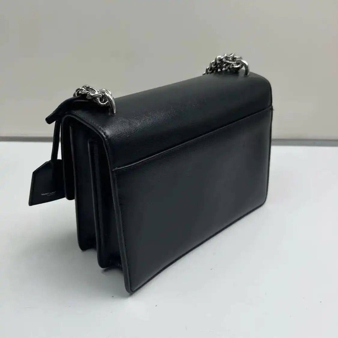 Saint Laurent Paris Saint Laurent Paris YSL SUNSET Medium black cowhide leather 日落bag shoulder bag Size ONE SIZE - 7 Thumbnail