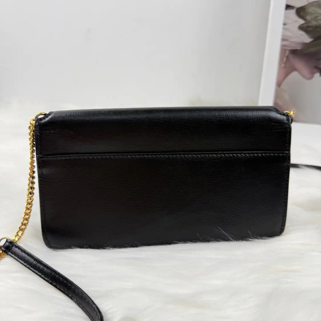 Saint Laurent Paris Saint Laurent Paris YSL MONOGRAM black cowhide leather crossbody bag Size ONE SIZE - 4 Thumbnail