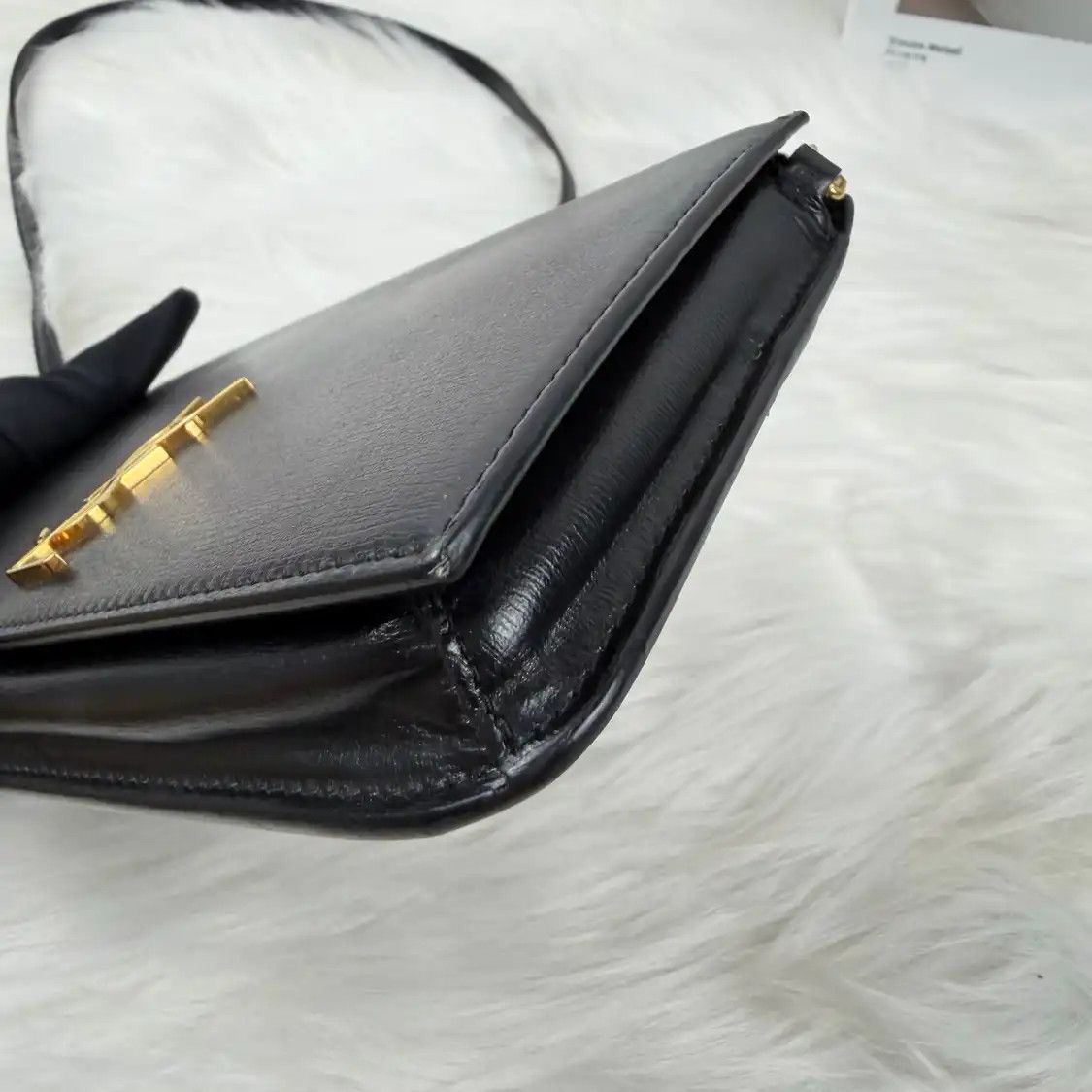 Saint Laurent Paris Saint Laurent Paris YSL MONOGRAM black cowhide leather crossbody bag Size ONE SIZE - 12 Thumbnail