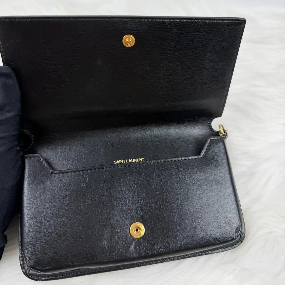Saint Laurent Paris Saint Laurent Paris YSL MONOGRAM black cowhide leather crossbody bag Size ONE SIZE - 7 Thumbnail