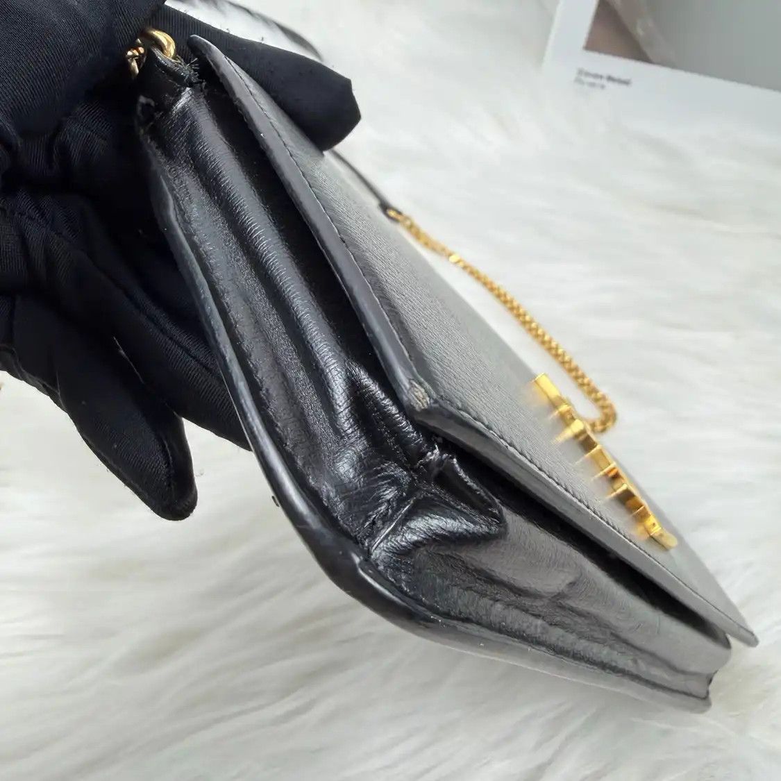 Saint Laurent Paris Saint Laurent Paris YSL MONOGRAM black cowhide leather crossbody bag Size ONE SIZE - 9 Thumbnail