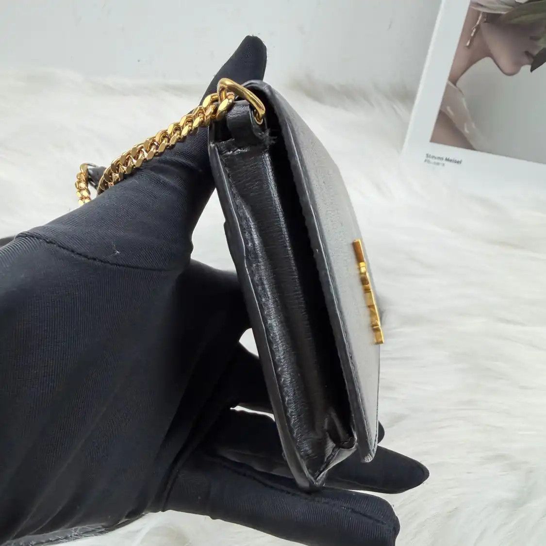 Saint Laurent Paris Saint Laurent Paris YSL MONOGRAM black cowhide leather crossbody bag Size ONE SIZE - 2 Thumbnail