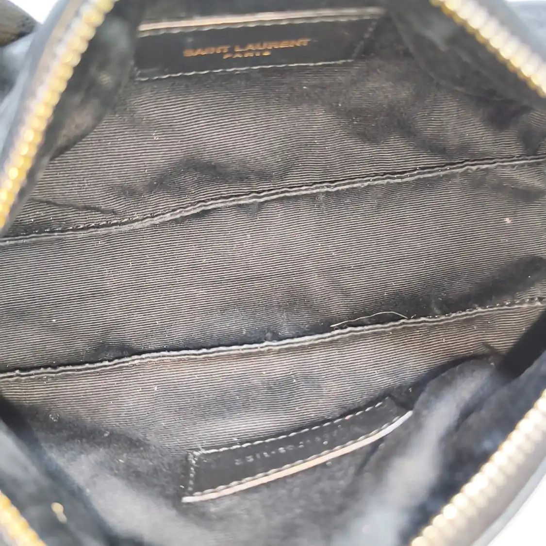 Saint Laurent Paris Saint Laurent Paris YSL black sheepskin quilted handbag gold hardware Size ONE SIZE - 7 Thumbnail