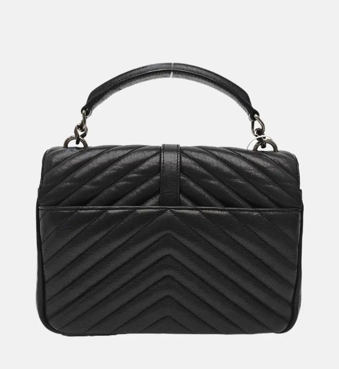 Saint Laurent Paris Saint Laurent Paris YSL COLLEGE Medium black sheepskin quilted Vshoulder bag cro Size ONE SIZE - 5 Thumbnail