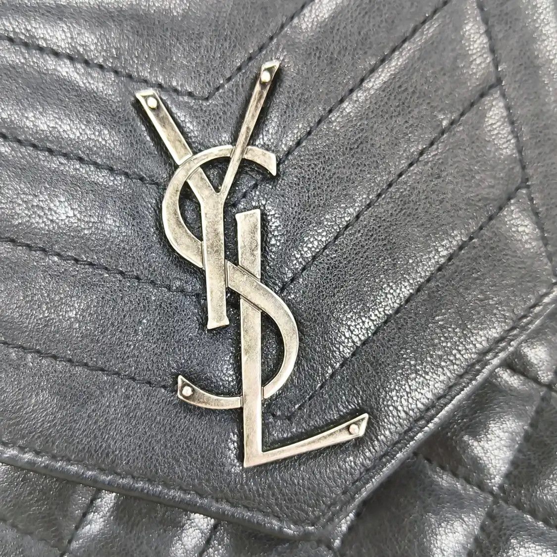 Saint Laurent Paris Saint Laurent Paris YSL MONOGRAM black cowhide leather shoulder bag crossbody ba Size ONE SIZE - 10 Thumbnail