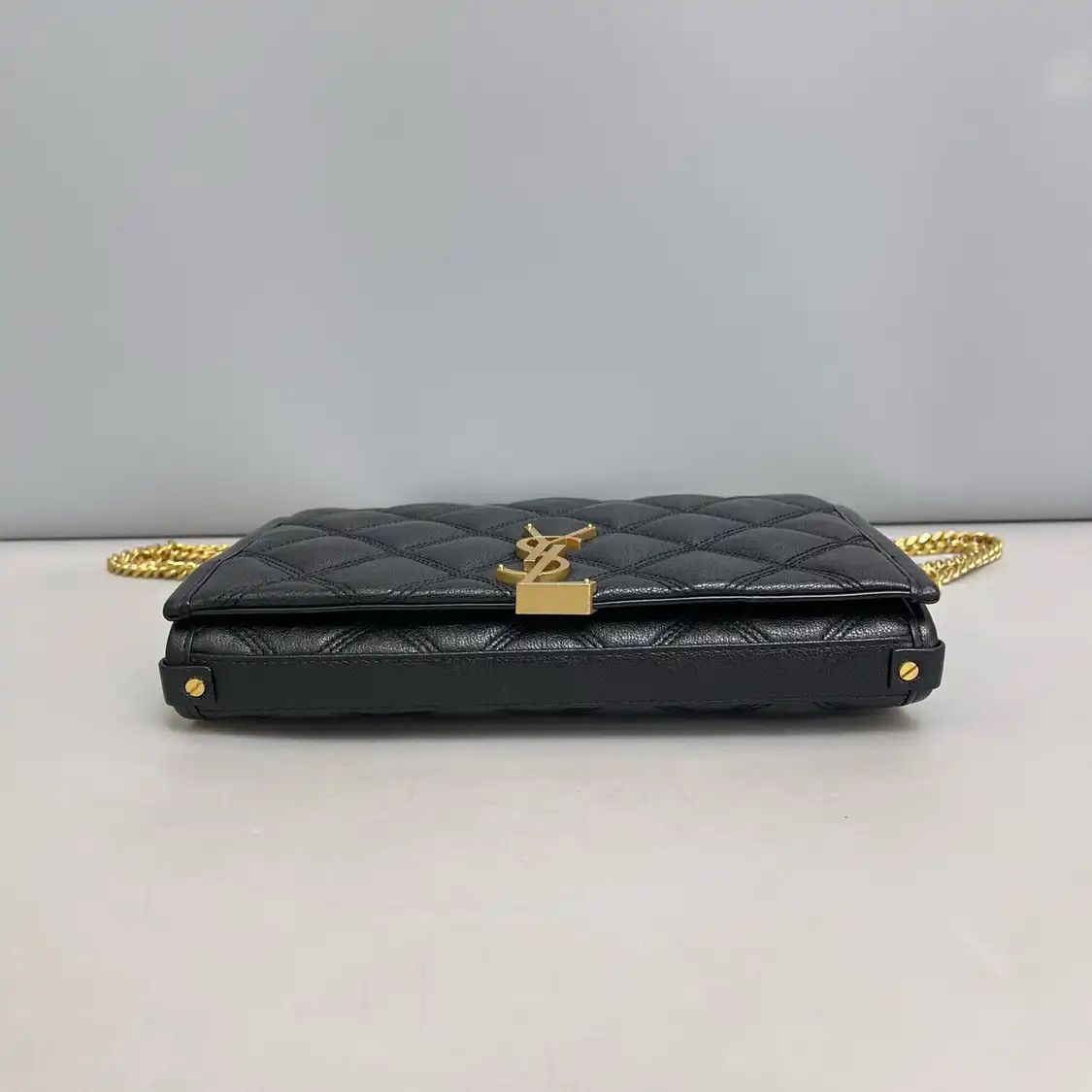 Saint Laurent Paris Saint Laurent Paris YSL BECKY black sheepskin quilted crossbody bag Size ONE SIZE - 5 Thumbnail