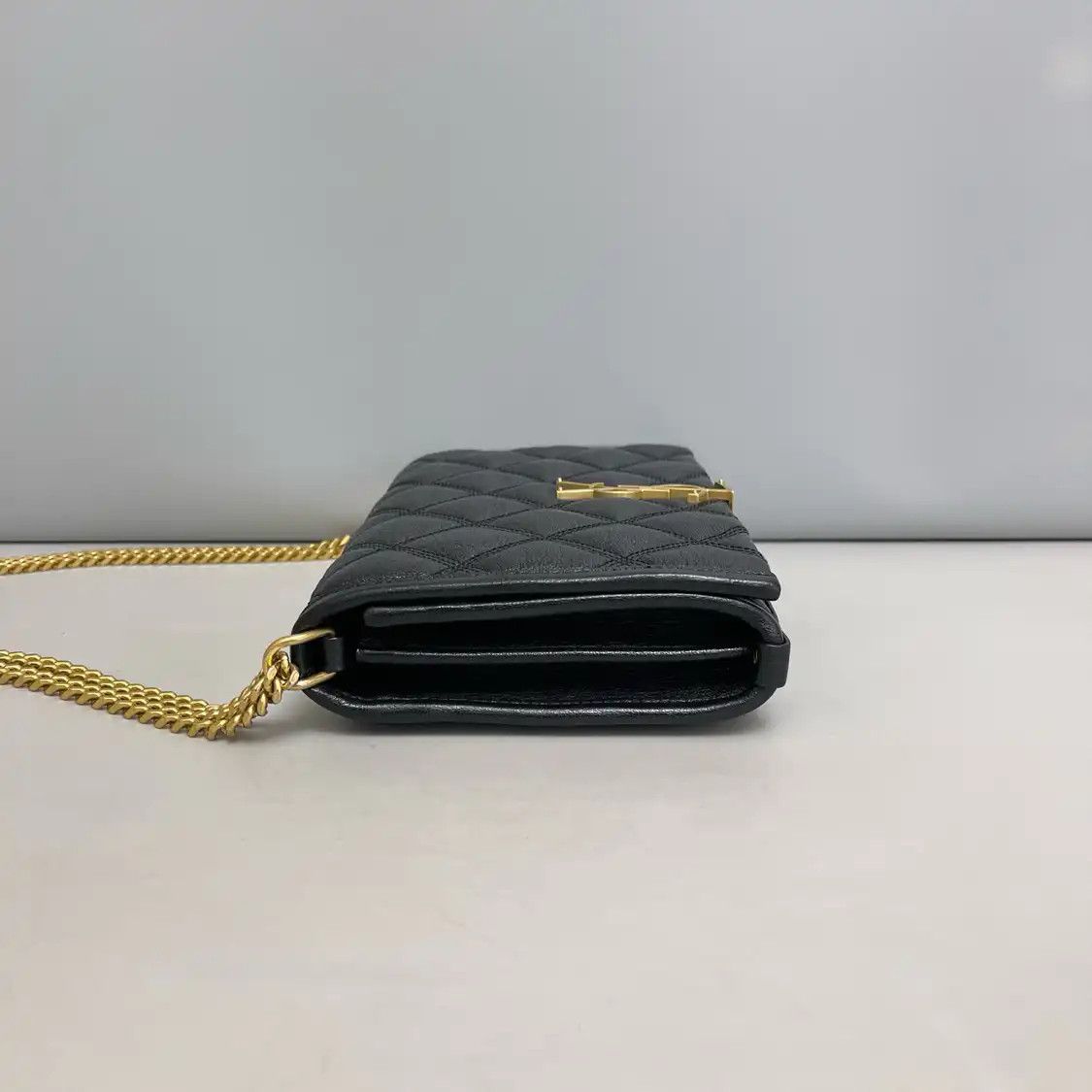 Saint Laurent Paris Saint Laurent Paris YSL BECKY black sheepskin quilted crossbody bag Size ONE SIZE - 9 Thumbnail