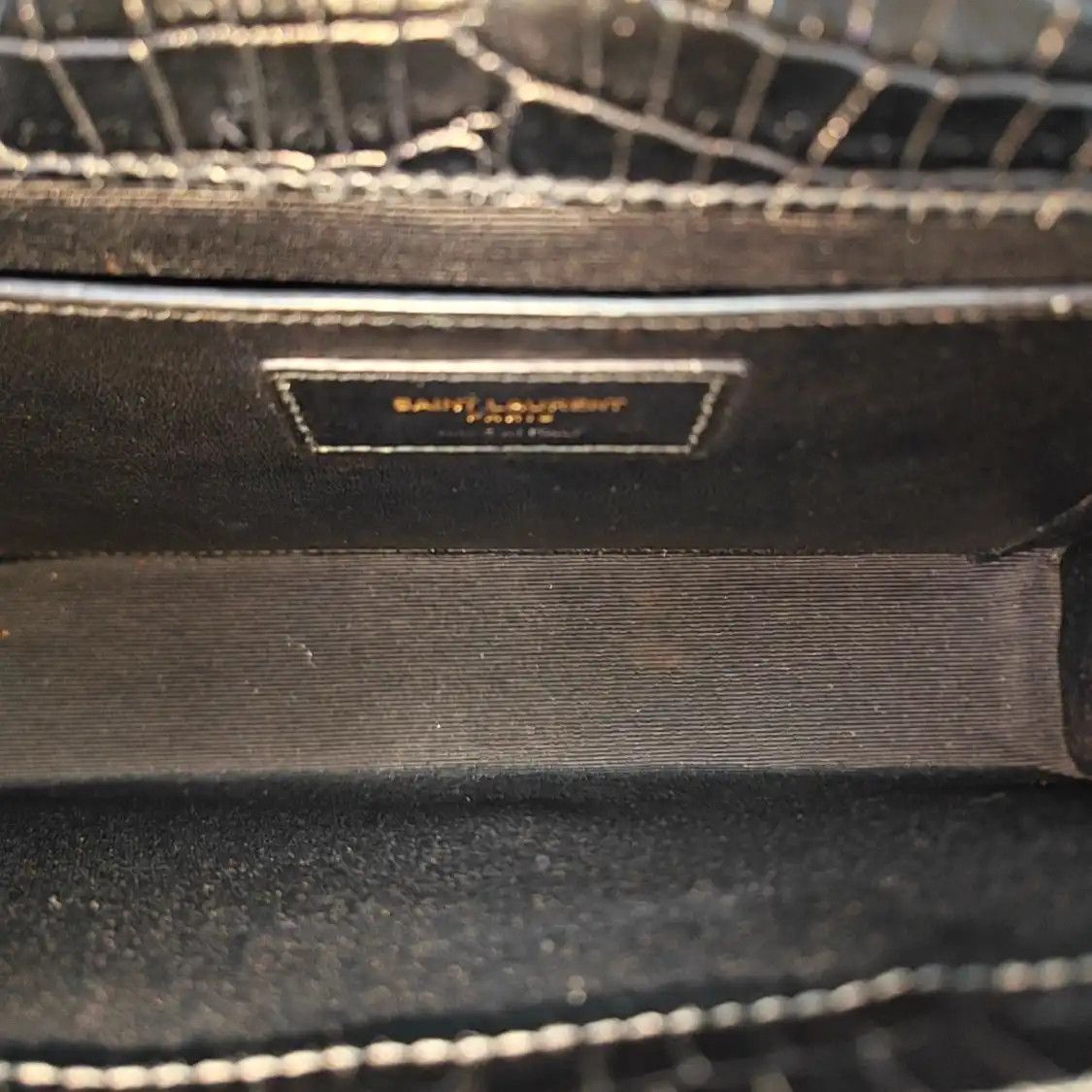 Saint Laurent Paris Saint Laurent Paris YSL KATE Medium black cowhide leather fringe embossed flap b Size ONE SIZE - 7 Thumbnail