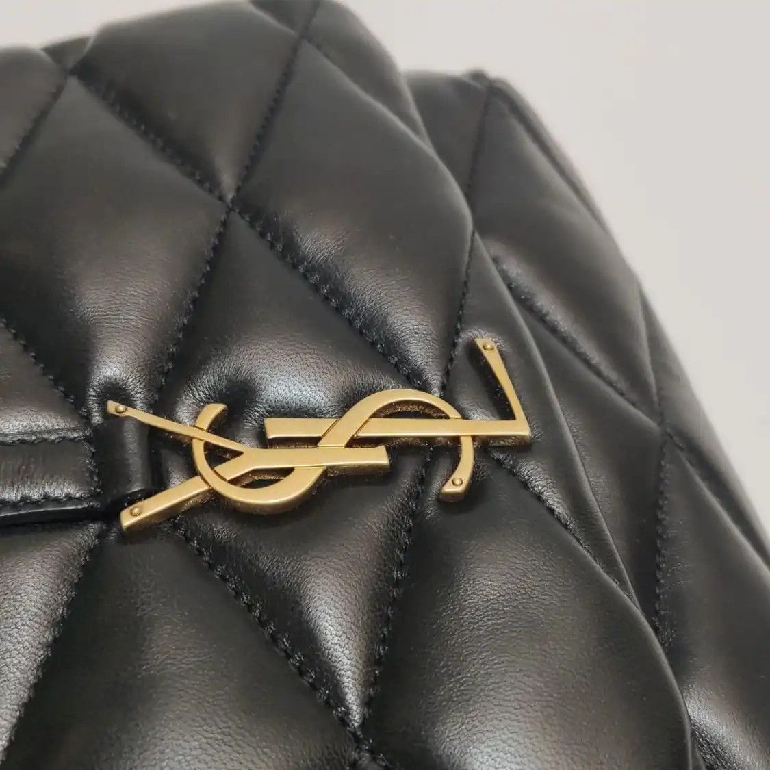 Saint Laurent Paris Saint Laurent Paris YSL LE 57 black sheepskin quilted shoulder bag Size ONE SIZE - 7 Thumbnail