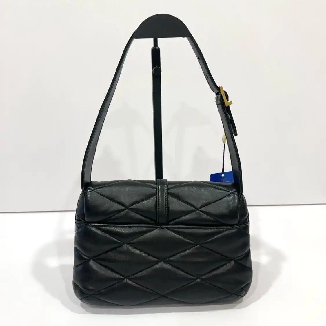 Saint Laurent Paris Saint Laurent Paris YSL LE 57 black sheepskin quilted shoulder bag Size ONE SIZE - 4 Thumbnail