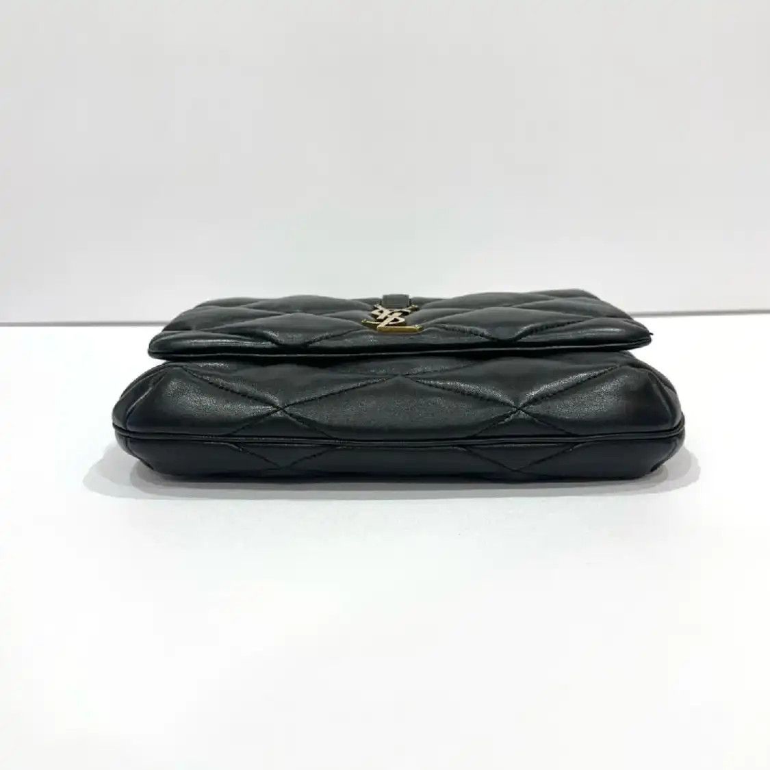 Saint Laurent Paris Saint Laurent Paris YSL LE 57 black sheepskin quilted shoulder bag Size ONE SIZE - 5 Thumbnail