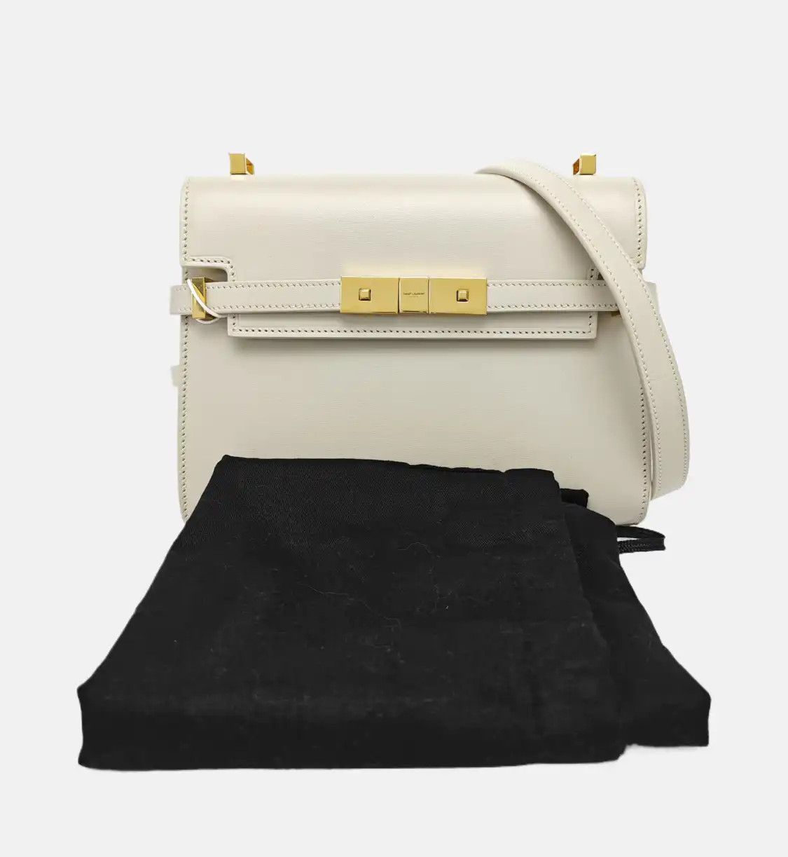 Saint Laurent Paris Saint Laurent Paris YSL MANHATTAN mini white cowhide leather 曼哈顿bag shoulder bag Size ONE SIZE - 8 Thumbnail