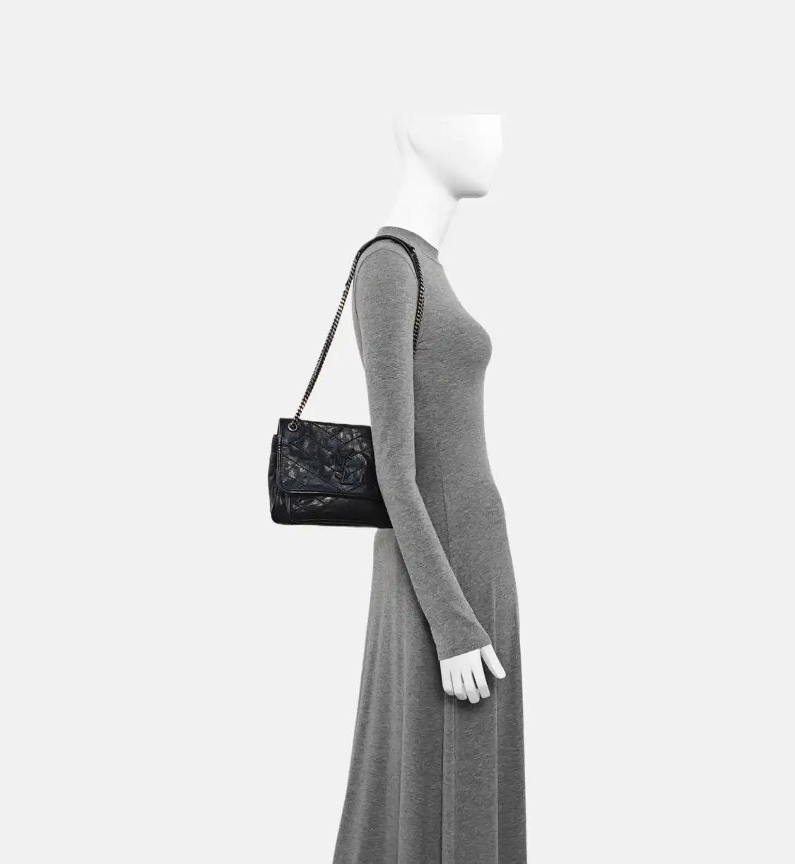 Saint Laurent Paris Saint Laurent Paris YSL NIKI Small black cowhide leather quilted Vshoulder bag c Size ONE SIZE - 2 Thumbnail