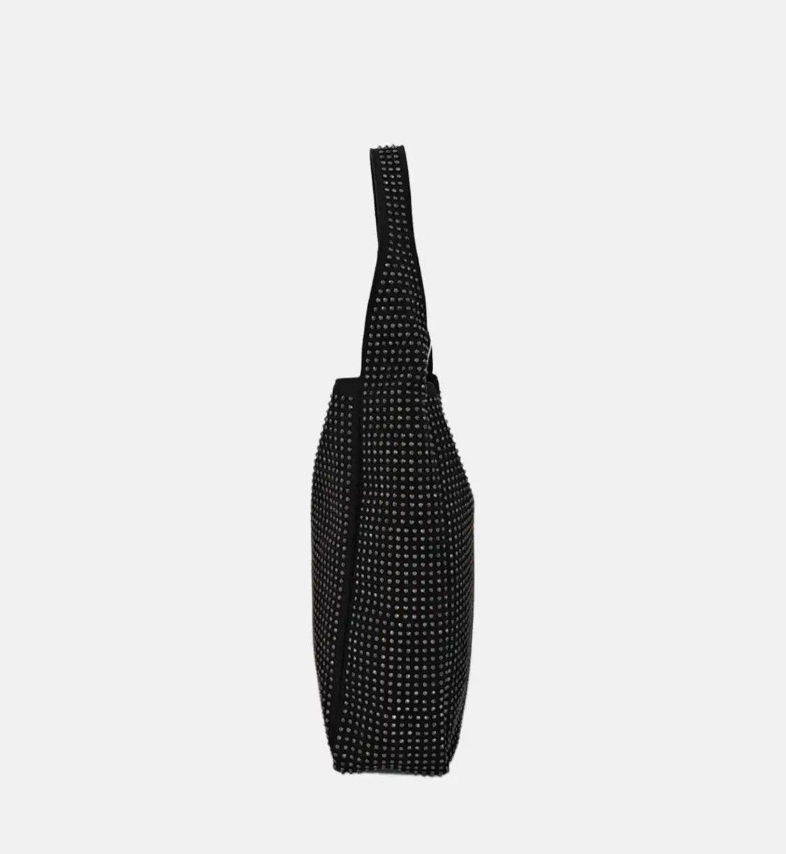 Saint Laurent Paris Saint Laurent Paris YSL LE 5 à 7 Medium black fabric inlaid shoulder bag handbag Size ONE SIZE - 3 Thumbnail