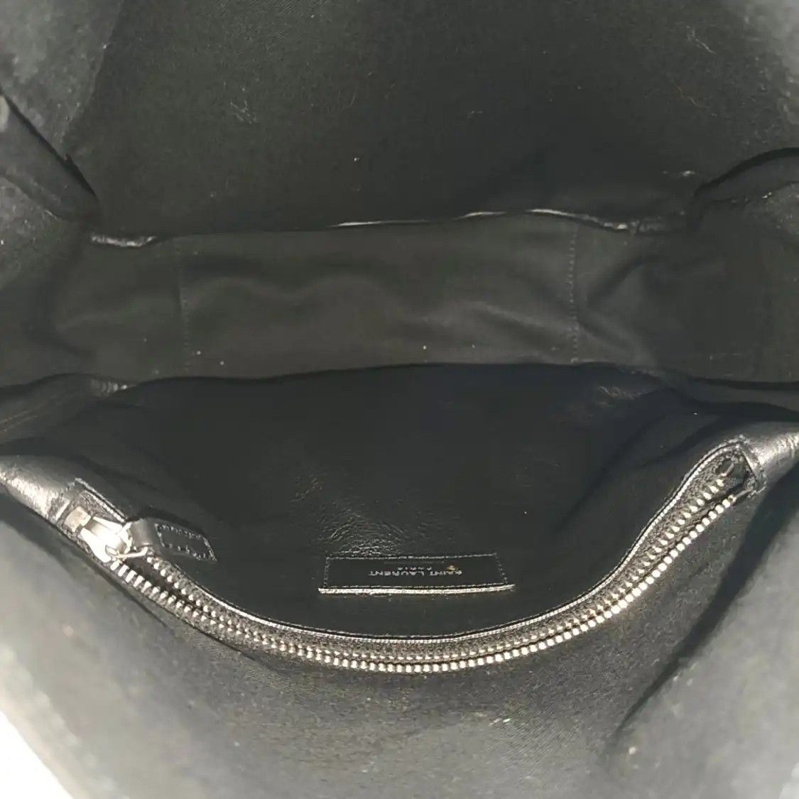 Saint Laurent Paris Saint Laurent Paris YSL LE 5 à 7 Medium black fabric inlaid shoulder bag handbag Size ONE SIZE - 7 Thumbnail