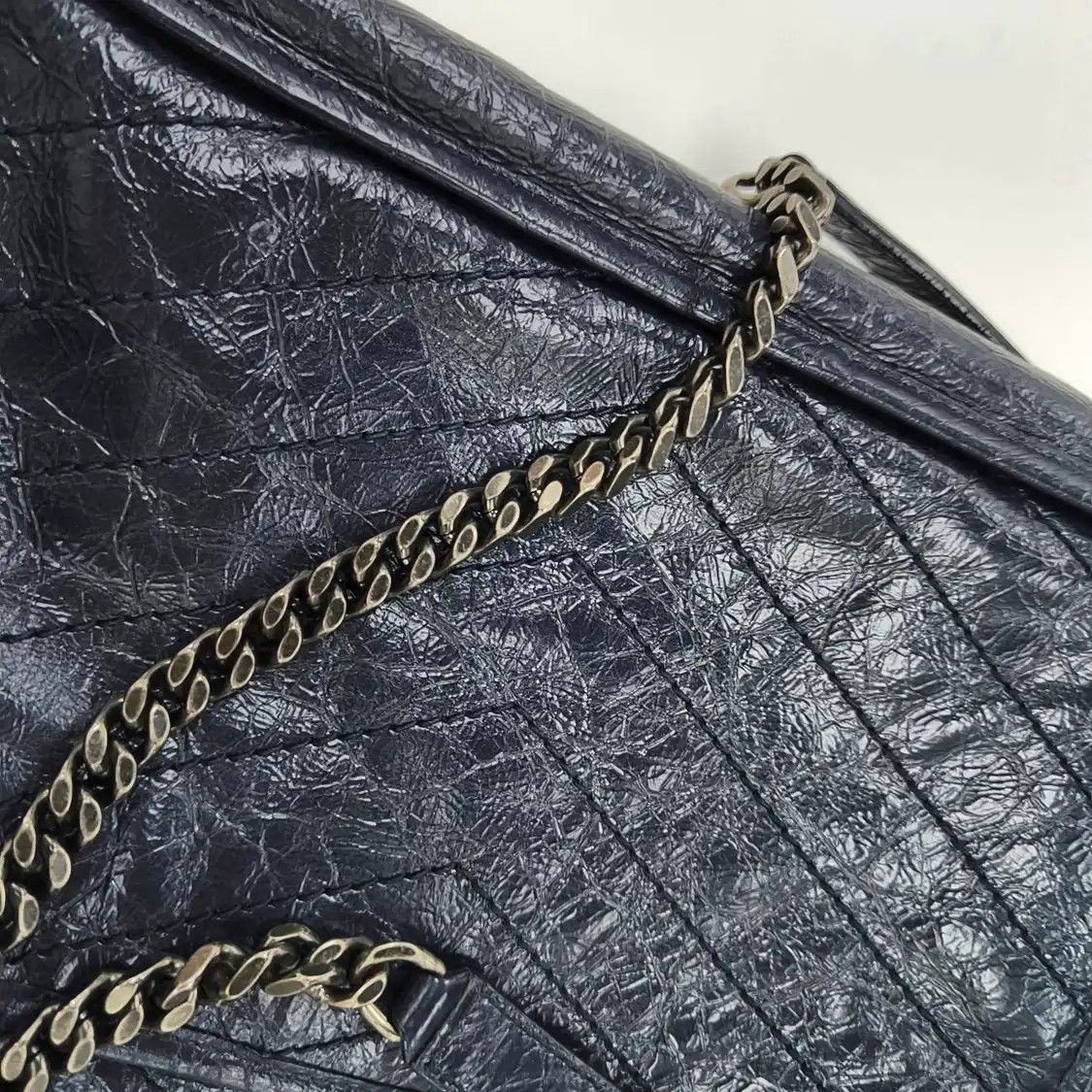 Saint Laurent Paris Saint Laurent Paris YSL NIKI Medium dark bluecowhide leather shoulder bag crossb Size ONE SIZE - 10 Thumbnail