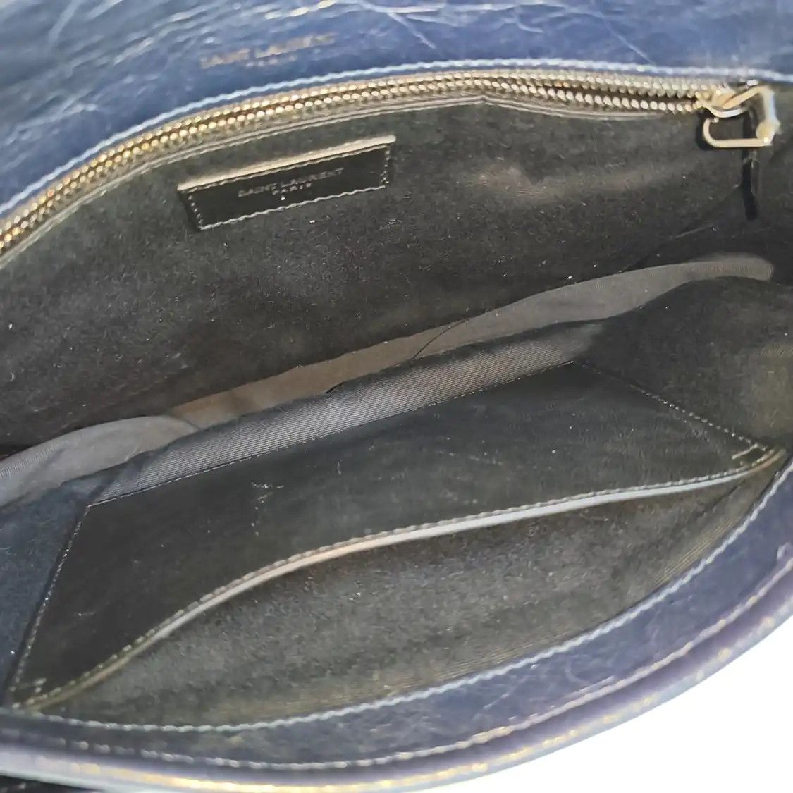 Saint Laurent Paris Saint Laurent Paris YSL NIKI Medium dark bluecowhide leather shoulder bag crossb Size ONE SIZE - 12 Thumbnail