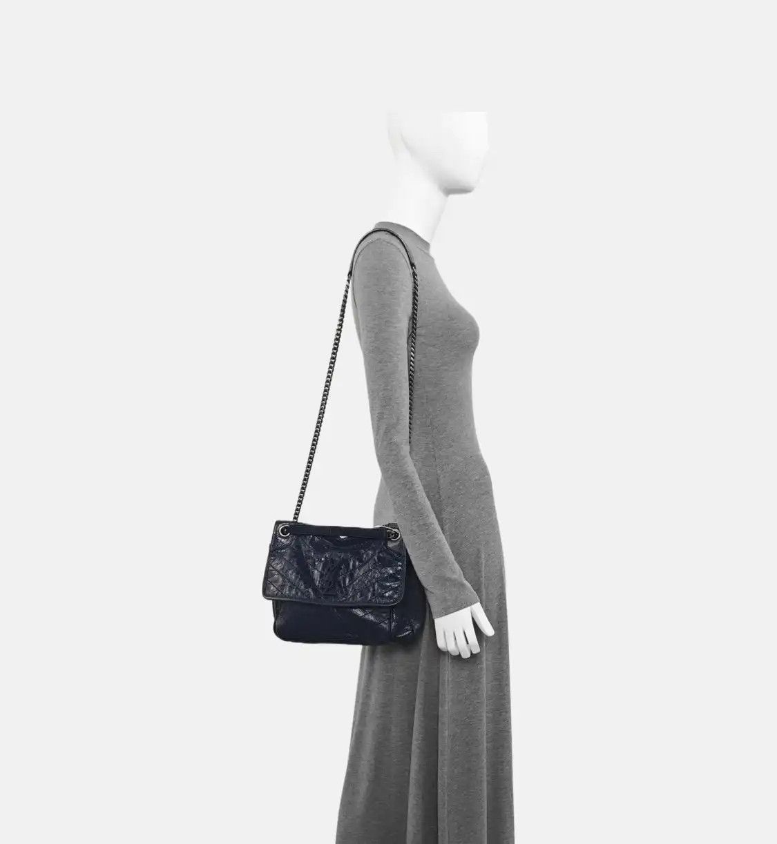 Saint Laurent Paris Saint Laurent Paris YSL NIKI Medium dark bluecowhide leather shoulder bag crossb Size ONE SIZE - 2 Thumbnail