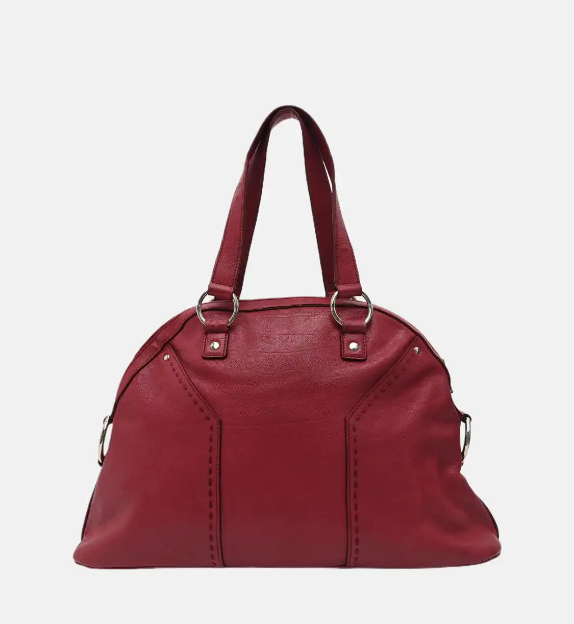 Saint Laurent Paris Saint Laurent Paris YSL MUSE red cowhide leather handbag silver hardware Size ONE SIZE - 5 Thumbnail