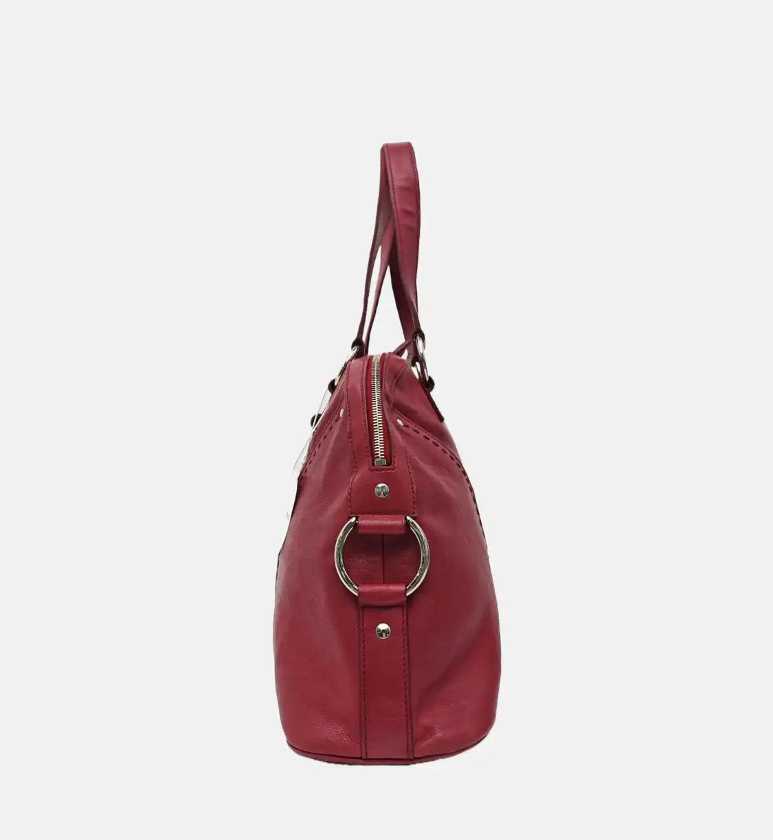 Saint Laurent Paris Saint Laurent Paris YSL MUSE red cowhide leather handbag silver hardware Size ONE SIZE - 3 Thumbnail