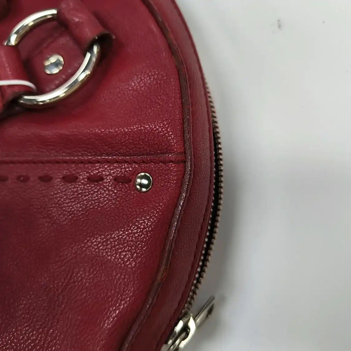 Saint Laurent Paris Saint Laurent Paris YSL MUSE red cowhide leather handbag silver hardware Size ONE SIZE - 20 Thumbnail