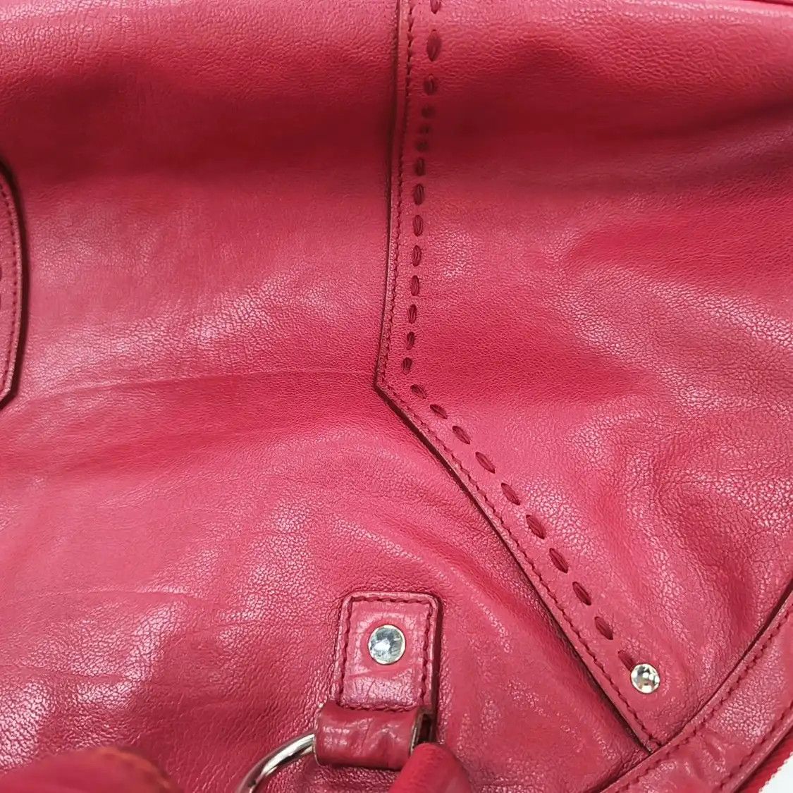 Saint Laurent Paris Saint Laurent Paris YSL MUSE red cowhide leather handbag silver hardware Size ONE SIZE - 14 Thumbnail