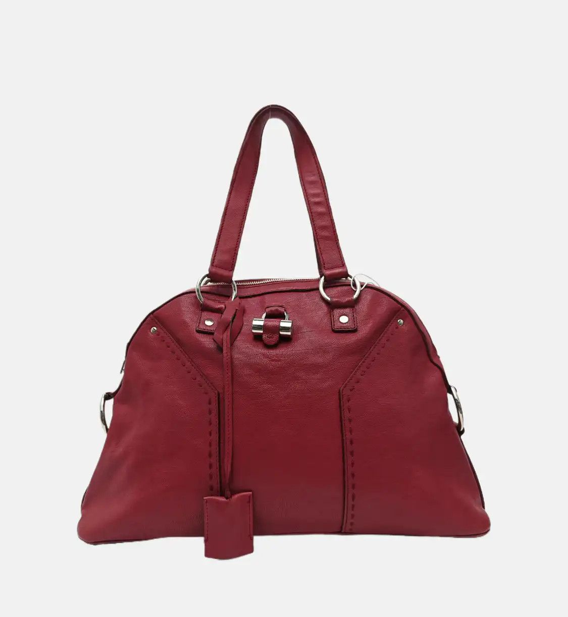 Saint Laurent Paris Saint Laurent Paris YSL MUSE red cowhide leather handbag silver hardware Size ONE SIZE - 8 Thumbnail