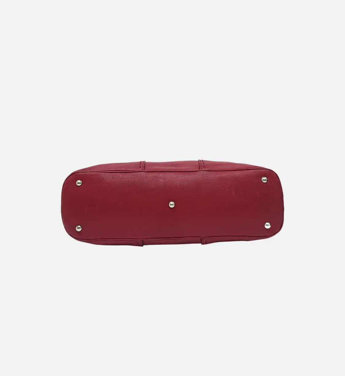 Saint Laurent Paris Saint Laurent Paris YSL MUSE red cowhide leather handbag silver hardware Size ONE SIZE - 6 Thumbnail